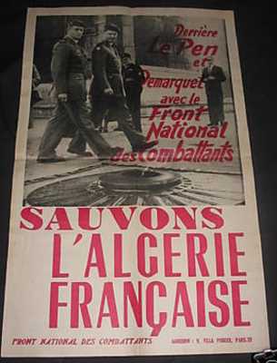  SAUVONS 
L'ALGERIE FRANCAISE
