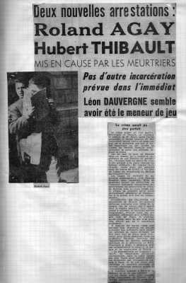  Affaire POPIE
Arrestation de Roland AGAY
et Hubert THIBAULT
