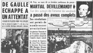  Martial DE VILLEMANDY 
---- 
Attentat de PONT sur SEINE
L'arrestation le 9 Septembre 1961
