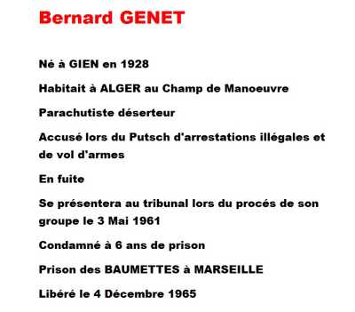   Bernard GENET 
Biographie