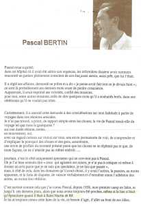  Pascal BERTIN - Sa Mort 