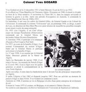  Colonel Yves GODARD 
---- 
Biographie
