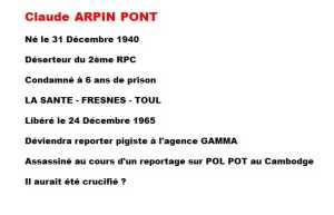  Claude ARPIN PONT 
