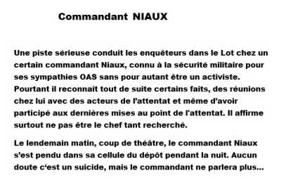   L'arrestation du Commandant NIAUX

