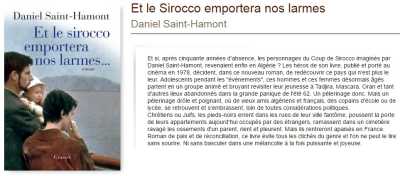  Et le Sirocco 
Emportera nos Larmes  
----
Daniel SAINT-HAMONT
