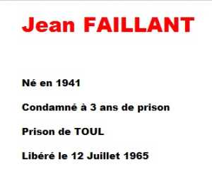  Jean FAILLANT 
