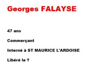  Georges FALAYSE 

