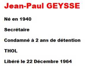  Jean-Paul GEYSSE 
