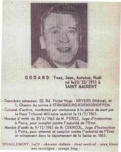  Colonel Yves GODARD 
---- 
Fiche de Police
