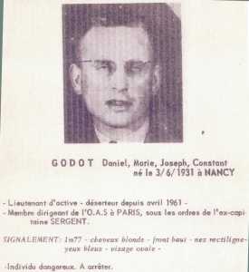  Lieutenant 
Daniel GODOT 
----
 Fiche de Police

