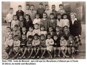 Ecole de MARAVAL
Oran 1950