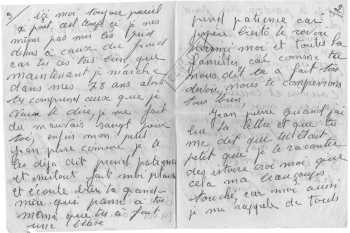 Lettre de Mme Veuve d'HORSO
10 Janvier 1963 (1)