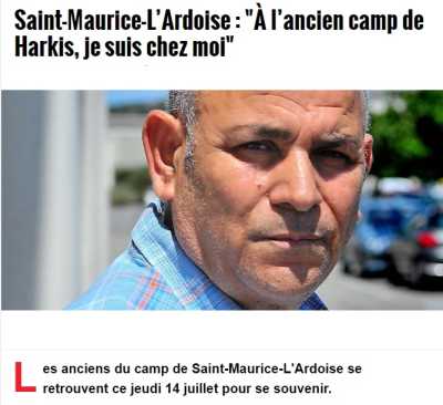  "Au camp de ST-MAURICE-L'ARDOISE
je suis chez moi"
