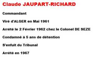  Commandant  Claude JAUPART 
