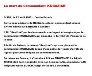 Photo-titre pour cet album: Commandant KUBAZIAK