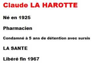  Claude LA HAROTTE 
