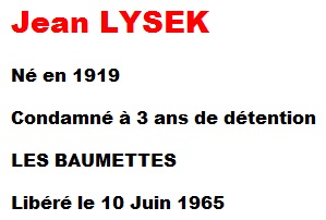  Jean LYSEK 
