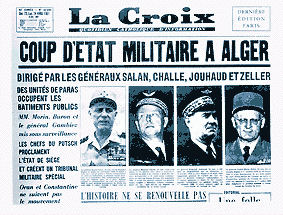  Le PUTSCH - 22 / 26 Avril 1961
----
   Les Journaux 1954 / 1962 
