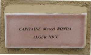  Capitaine Marcel RONDA 
ALGER - NICE
