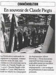  LE TOUVET - 9 Juin 2006 
En souvenir de Claude PIEGTS
