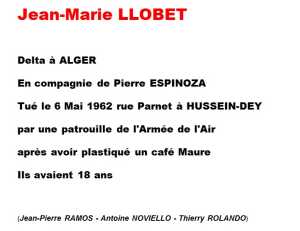  Jean-Marie LLOBET 
