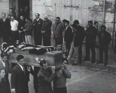  MERS EL KEBIR le 3 Mars 1962 
Enterrement de la Famille ORTEGA 

