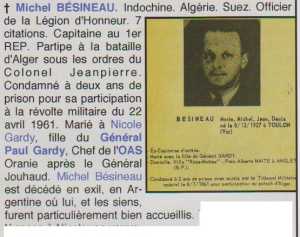  Capitaine Michel BESINEAU 
