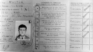  Claude PIEGTS 
Son faux permis de conduire
