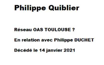  Philippe QUIBLIER 
