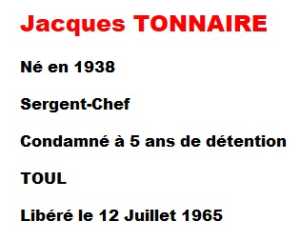  Sergent-Chef 
 Jacques TONNAIRE  
