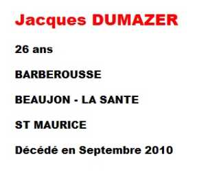  Jacques DUMAZER 
