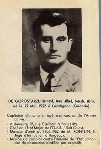 Photo-titre pour cet album: Capitaine  Bertrand De GOROSTARZU