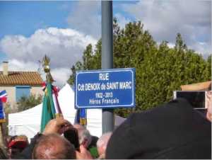   BEZIERS 
Remplacement du nom de la rue
du 19 Mars par Cdt Denoix de Saint Marc 