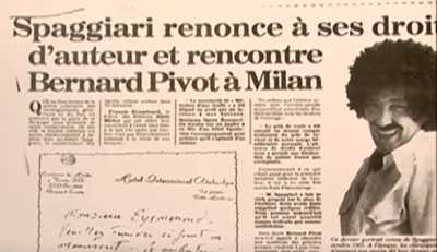   Albert SPAGGIARI  
Rencontre avec Bernard PIVOT
