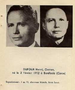  Colonel Henri DUFOUR 
Fiche de Police