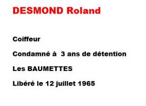   Roland DESMOND 
