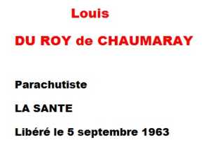   Louis
Du ROY de CHAUMARAY 
---- 
Parachutiste
