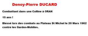  Denoy-Pierre DUCARD 

ORAN
