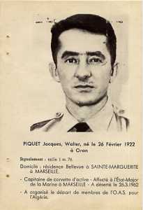 Capitaine Jacques PIQUET