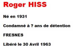  Roger HISS 
