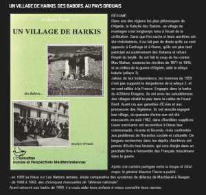  Un VILLAGE de HARKIS  
----
Maurice FAIVRE
