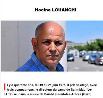  Hocine LOUANCHI 
---- 
Camp de ST MAURICE L'ARDOISE 
----
   VIDEO
