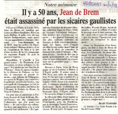  Jean Marcetteau de BREM 
----  
Il y a 50 ans ...
