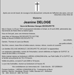 Photo-titre pour cet album: Jeannine DELOGE