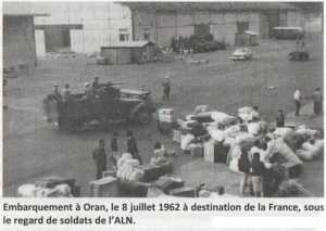 ORAN - 8 Juillet 1962
Embarquement vers la France