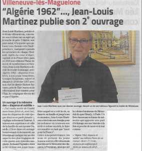  ALGERIE 1962 
par Jean-Louis MARTINEZ
06.61.77.73.66
