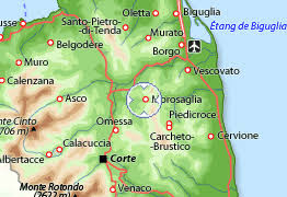  MOROSAGLIA  - Situation en Corse