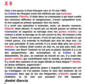  X8 - Membre Colline Oran/Choupot 
