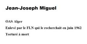   Jean-Joseph MIGUEL 