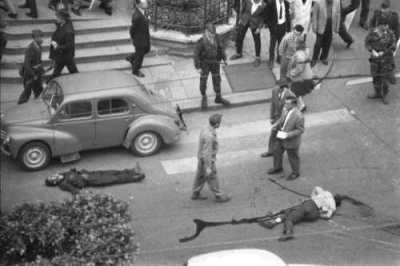  ALGER le 26 Avril 1962 
---- 
2 tueurs FLN abattus par l'OAS

